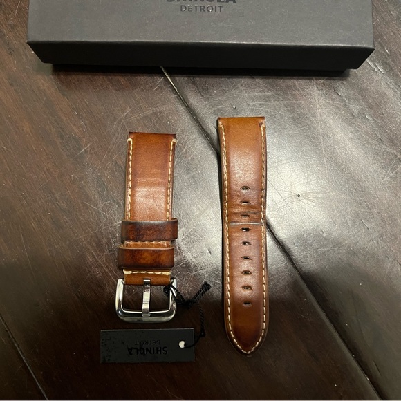 Shinola Accessories Shinola 2422mm Largo Tan Horween Watch Strap